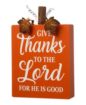 Fall Wooden Pumpkin Table Decor, Pack of 3