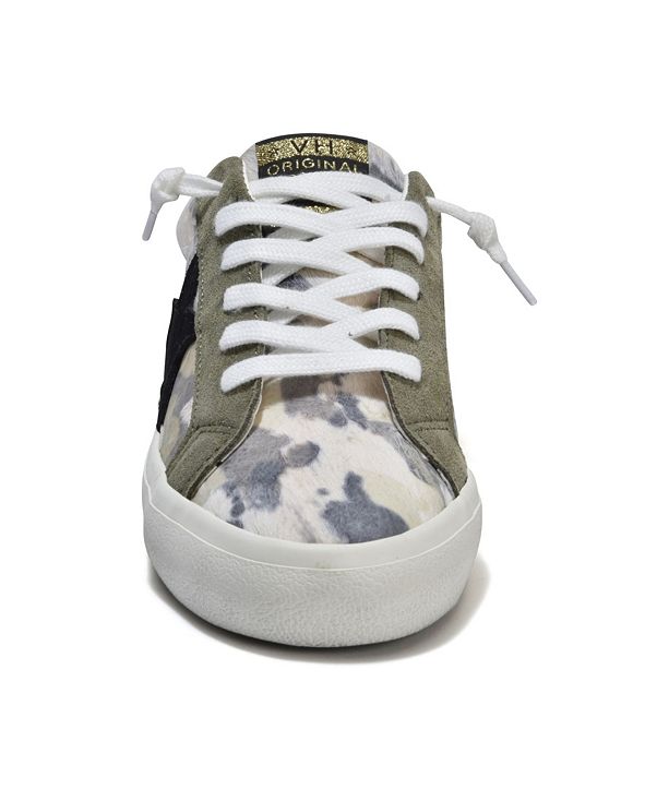 vintage havana repeat camo calf hair sneakers