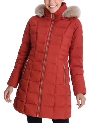 michael kors hooded puffer coat