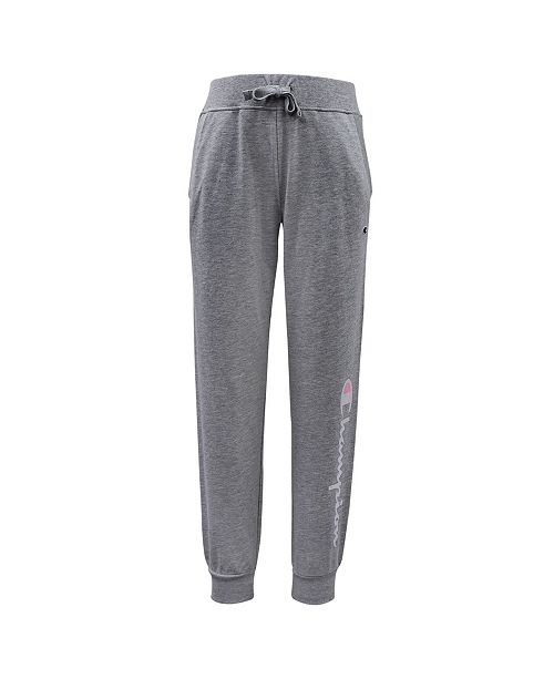 Champion Big Girls Champion Script Fleece Jogger Reviews Leggings Pants Kids Macy S