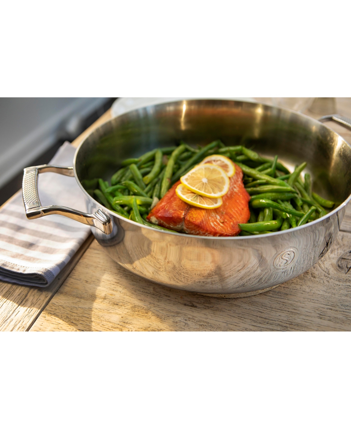 Shop Saveur Selects Voyage Series Tri-ply Stainless Steel 5-qt. Sauteuse In Silver