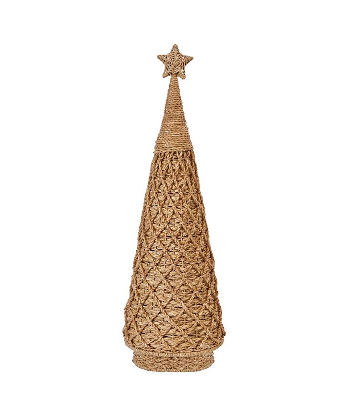 CREATIVE COOP INC 36" Handwoven CrissCross Bankuan Cone Tree Macy's