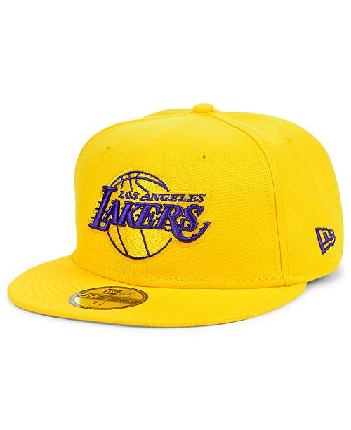 New Era Los Angeles Lakers Teamout Pop 59 Fifty Fitted Cap Reviews Sports Fan Shop By Lids Men Macy S