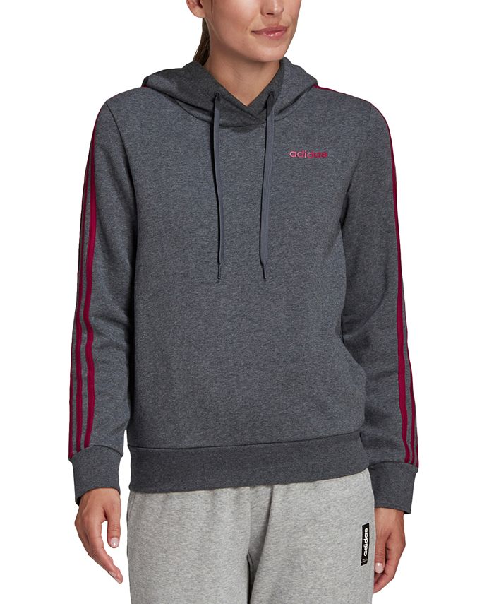 adidas essentials 3 stripe hoodie