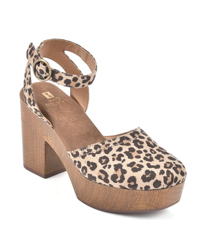 white mountain tuition platform clogs
