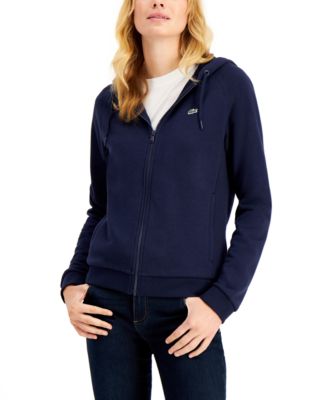 Lacoste Women's Regular Fit Monogram Zip-Up Sweatshirt - 32