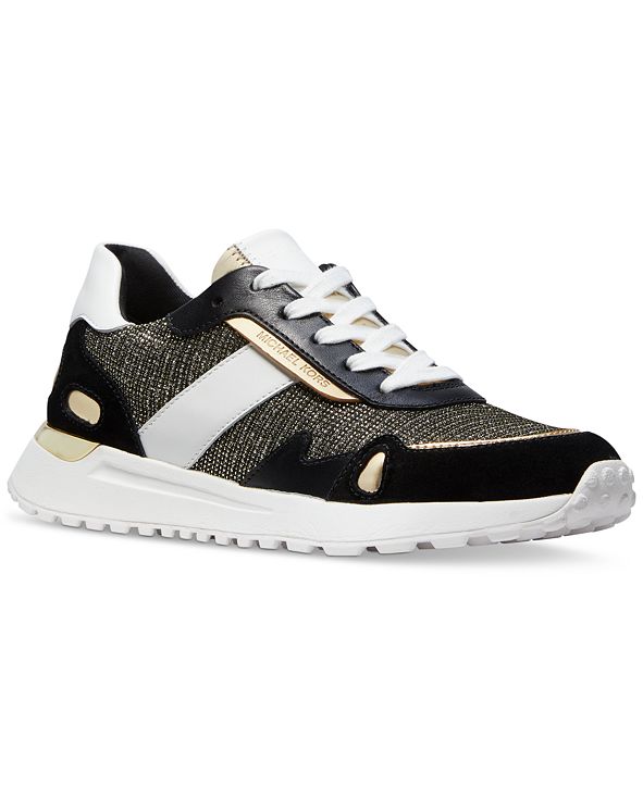 monroe mesh and leather trainer