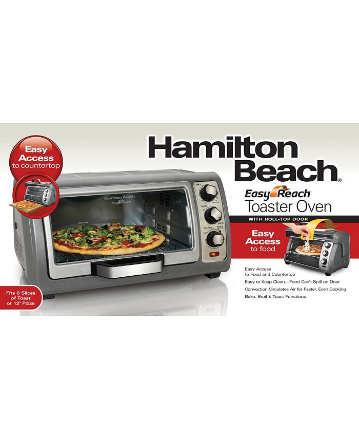 Hamilton Beach Easy Reach® Toaster Oven with RollTop Door Macy's