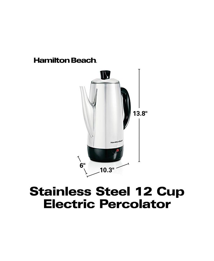 Hamilton Beach Stainless Steel 12 Cup Percolator Macy's