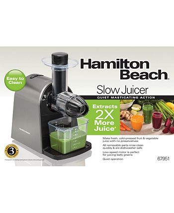 Hamilton Beach Masticating Slow Juicer - Silver