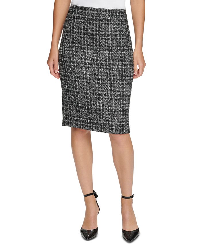 DKNY Tweed Pencil Skirt & Reviews - Skirts - Women - Macy's