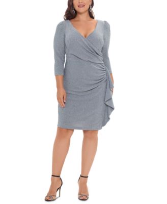 macys plus size wrap dress