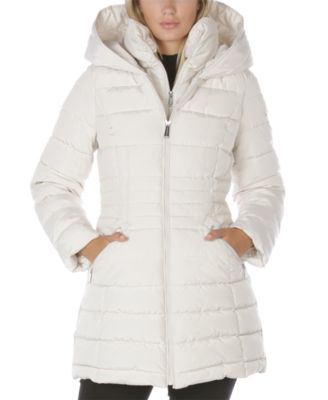 macys womens white coats