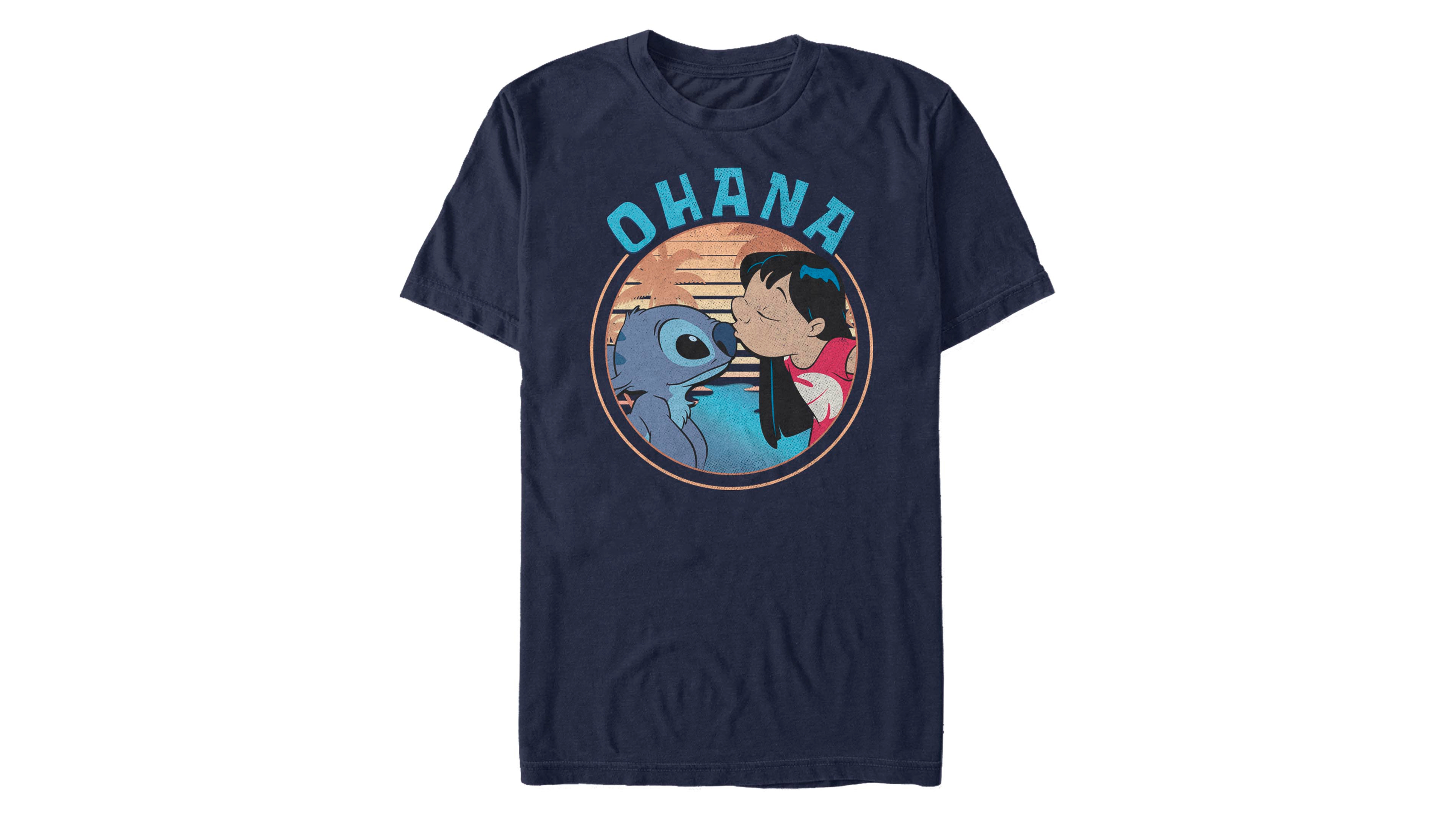 Fifth Sun Men's Lilo Stitch Ohana Short Sleeve T-Shirt