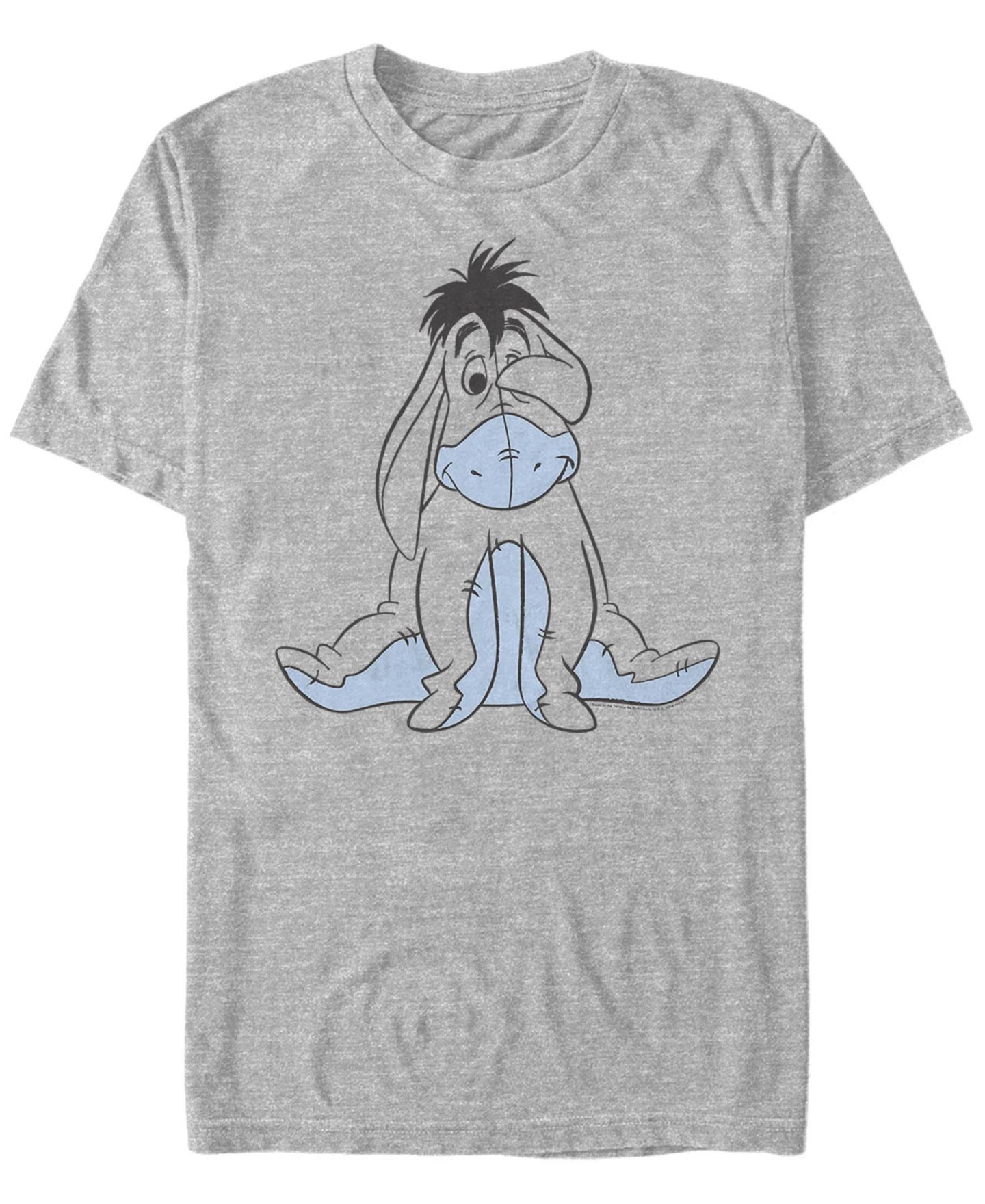 Мужская футболка Fifth Sun Basic Sketch Eeyore Short Sleeve, цвет: Меланжевый серый — фото 1