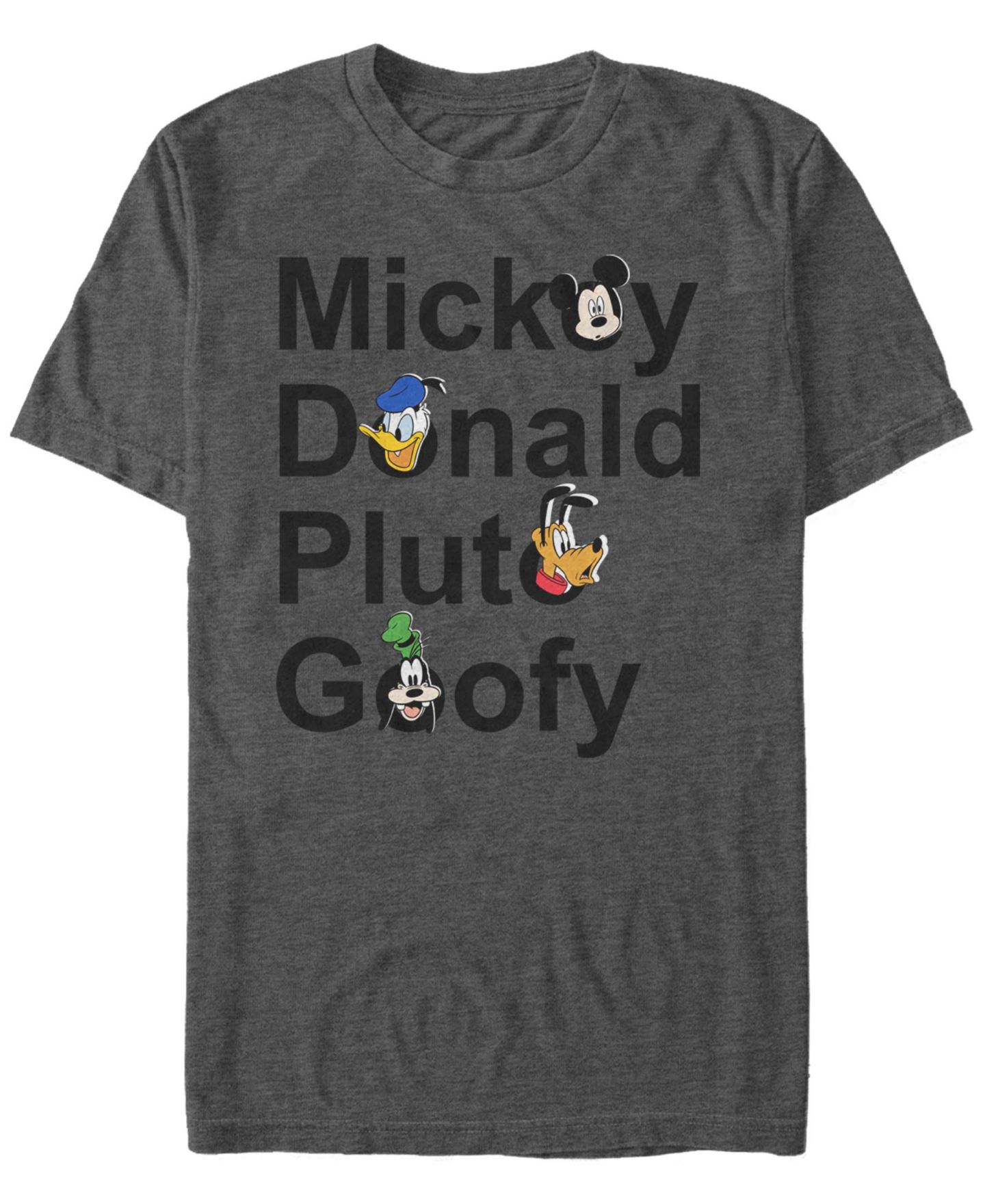 Мужская футболка Fifth Sun Mickey And Friends Short Sleeve, цвет: Тёмный серый — фото 1