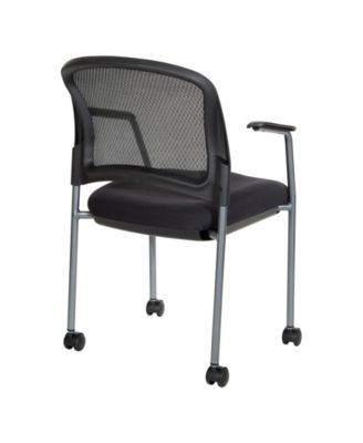 Titanium Finish Visitors Office Chair