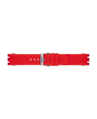 Tissot Men's Swiss Chronograph T-Sport T-Race Red Silicone Strap Watch 47.6mm