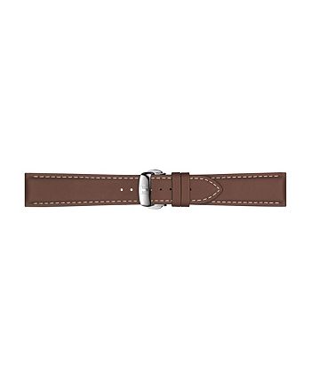 Tissot - Men's Swiss Gentleman Brown Leather Strap Watch 40mm
