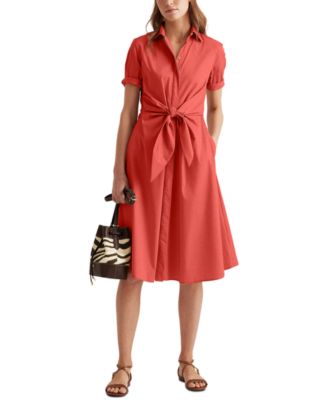 Lauren ralph lauren fit & flare shirtdress hotsell