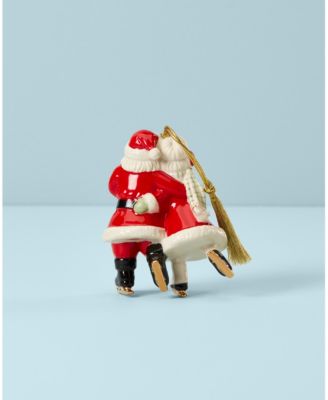 Lenox Ice Skating Santa and Mrs. Claus Ornament