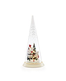 Merry & Magic Light-Up Santa & Friends Glass Cone