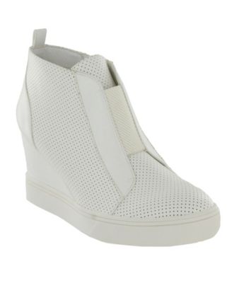 white wedge sneakers for women