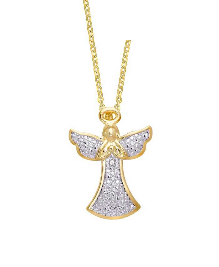 Golden Angel Pendant Necklace