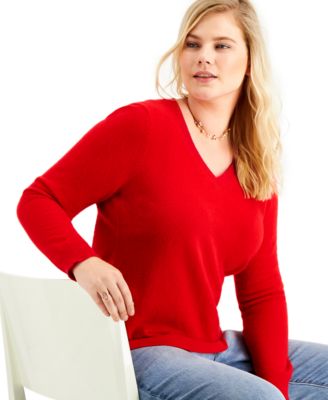 plus size cashmere hoodie