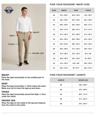 Men's Easy Classic Fit Khaki Stretch Pants