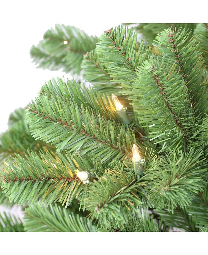 Puleo 7.5" PreLit Vermont Spruce Artificial Christmas Tree Macy's