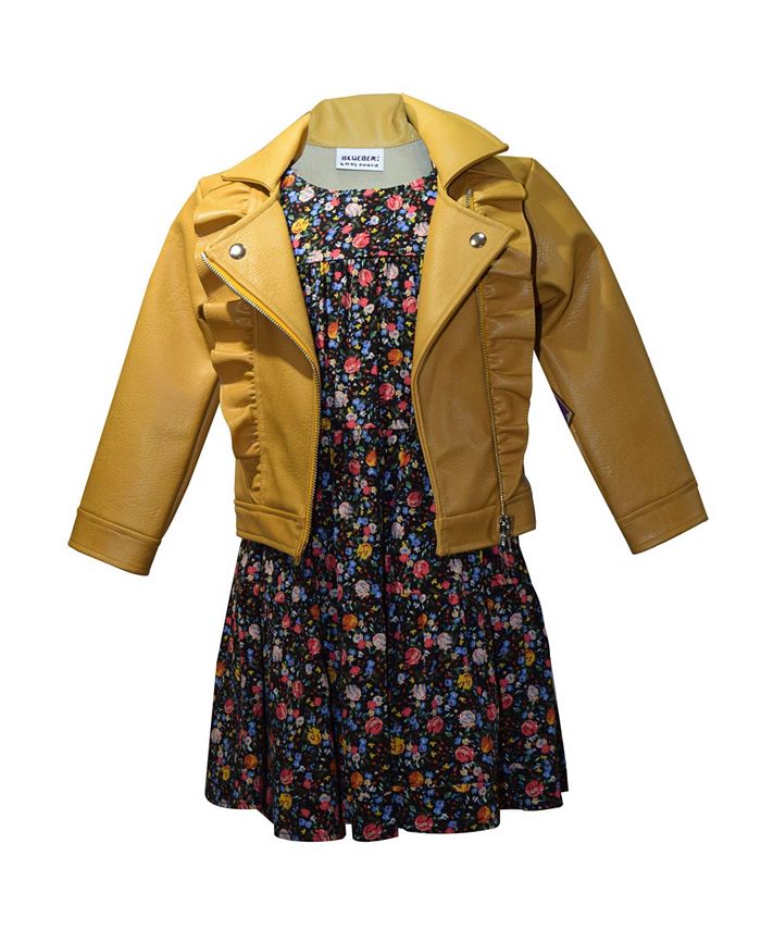 Blueberi Boulevard Little Girl Moto Jacket Dress Set Macy's