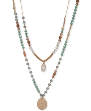 image of lonna & lilly Gold-Tone Crystal & Stone Beaded 28