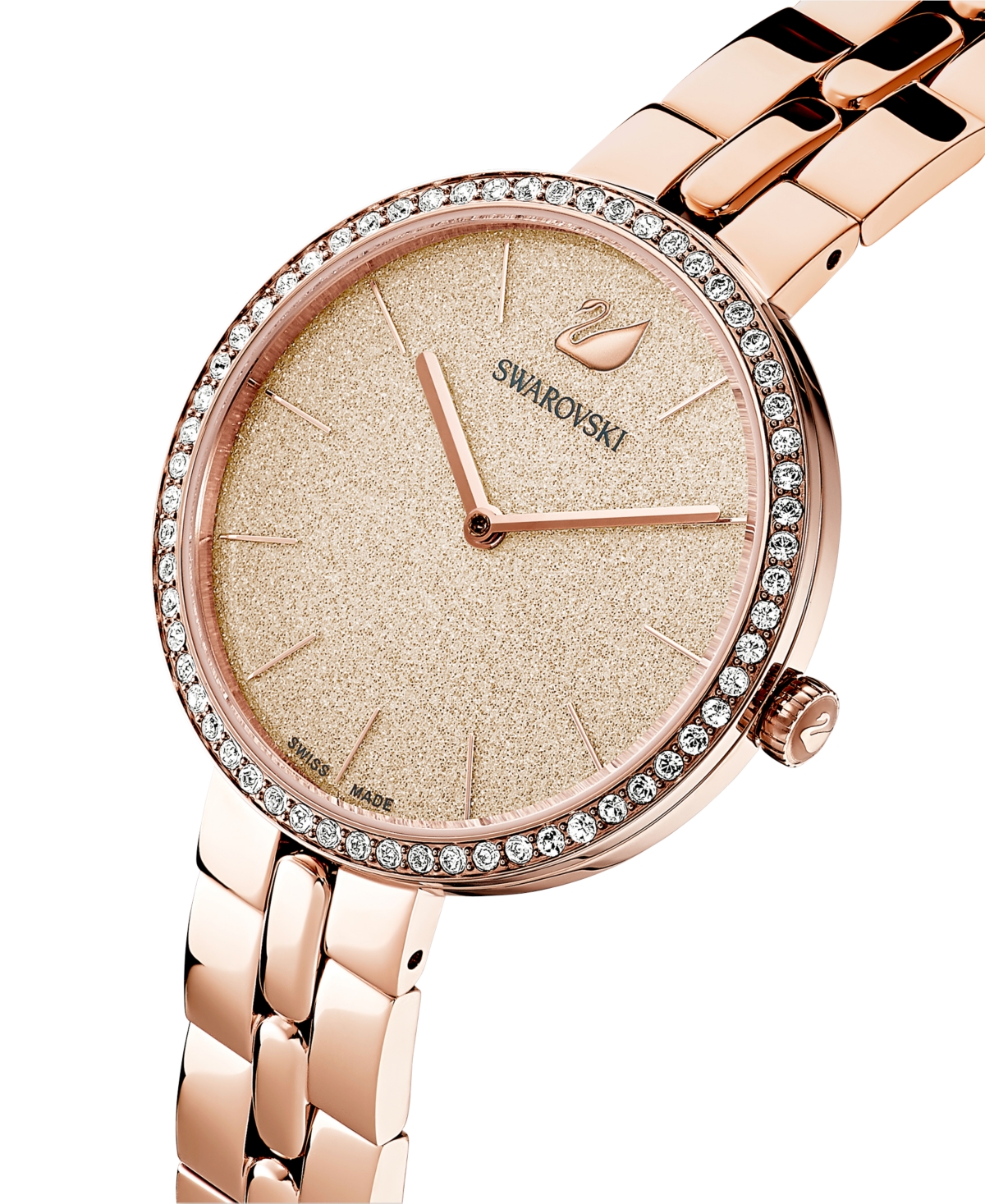 Swarovski Women's Swiss CosmopolitianTone Stainless Steel Pvd Bracelet Watch 35mm - Rose Gold