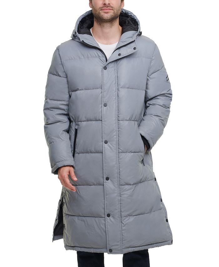 DKNY Long Hooded Parka Men's Jacket, Created for Macy's & Reviews ...