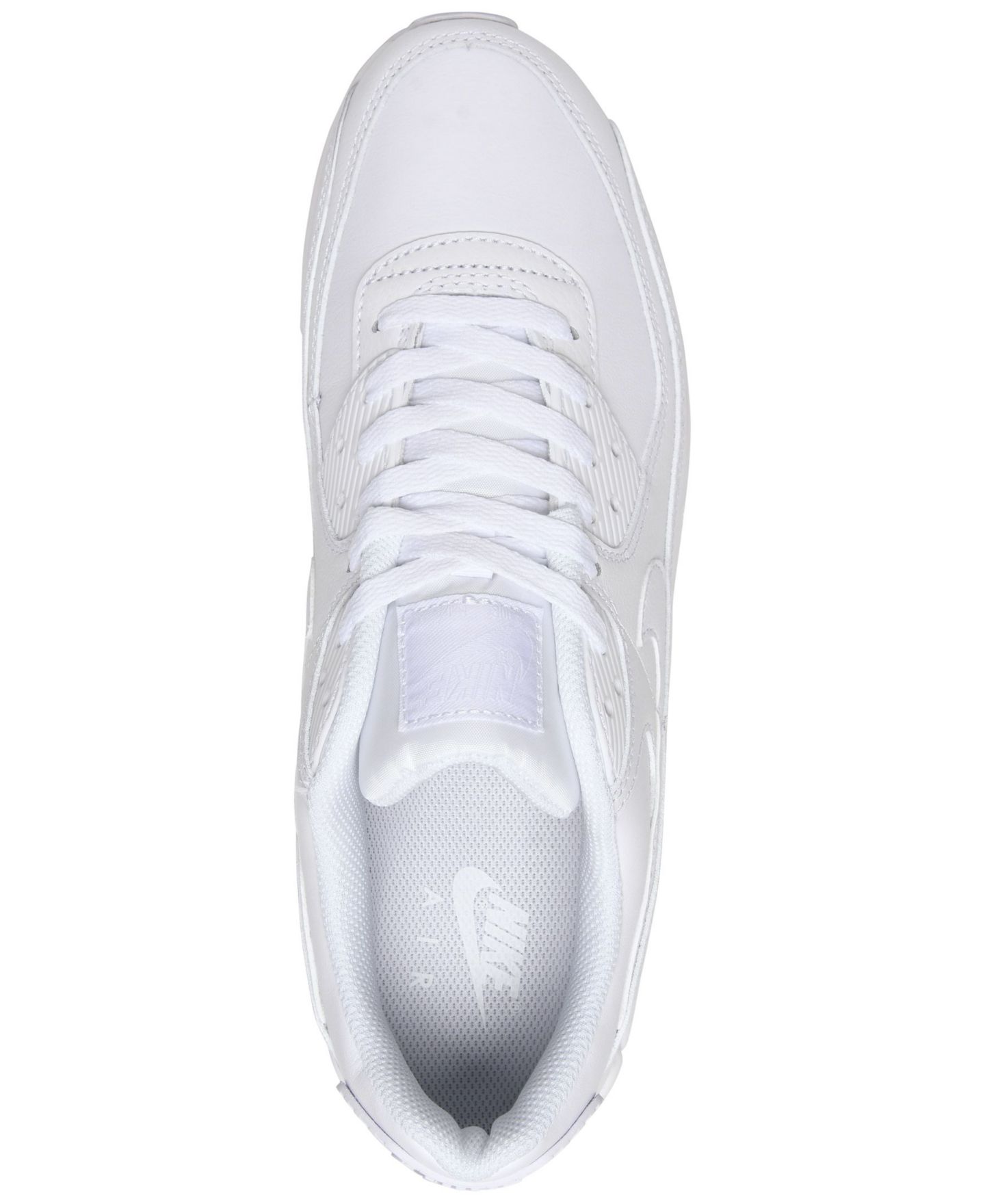 Мужские кроссовки Nike Air Max 90 Leather Casual, цвет: Белый — фото 4
