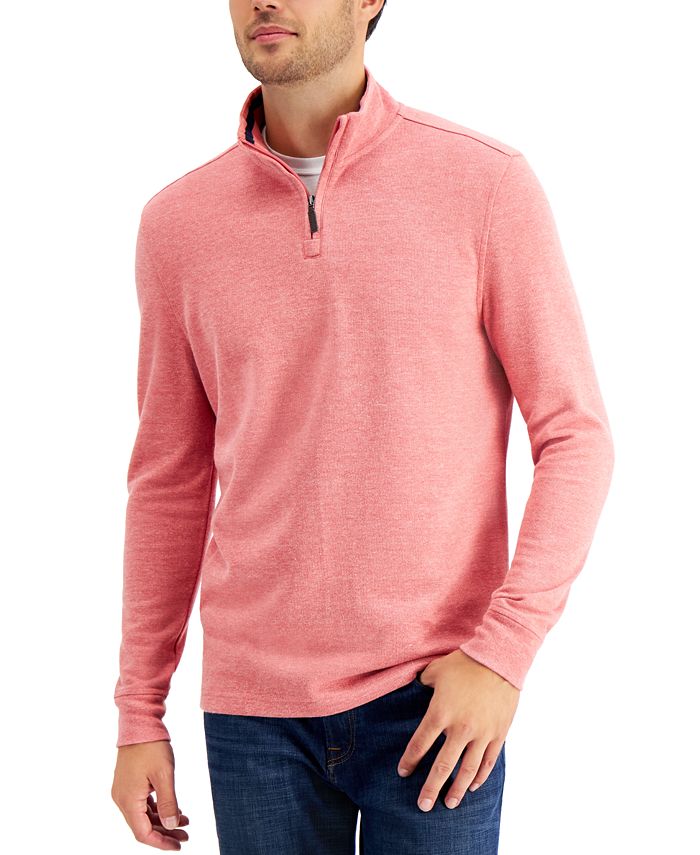 Club Room Men's Quarter-Zip French Rib Pullover, Created for Macy's ...