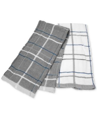 Cuisinart - Sculpted Skinny Plaid Kitchen Towels, Set of 2