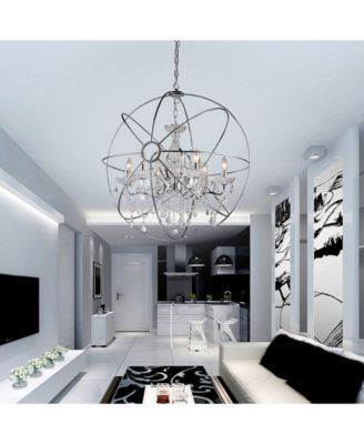 Saturn 17" 6-Light Indoor Chandelier with Light Kit