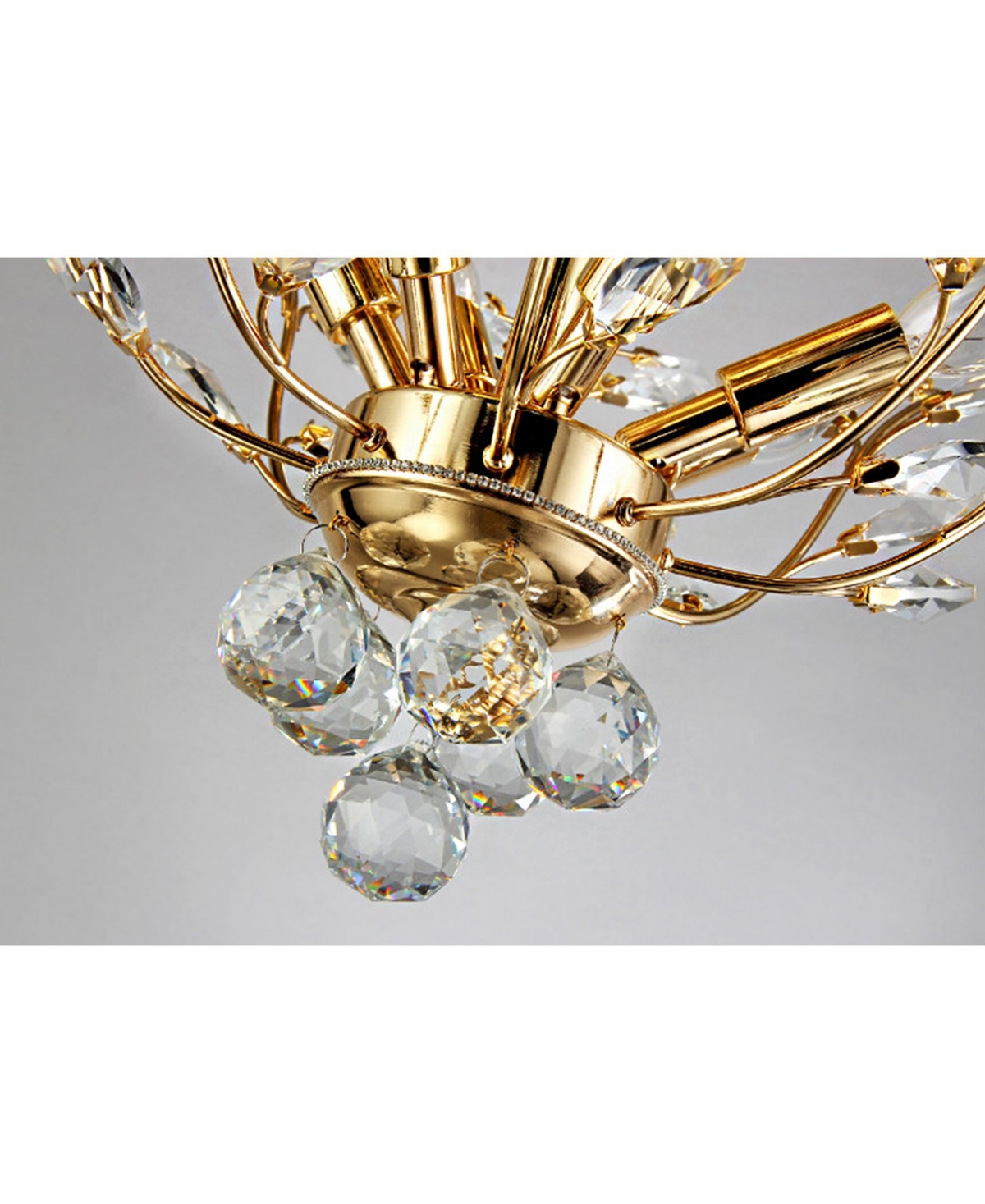 Home Accessories Ava 12" 6-Light Indoor Flush Mount Chandelier with Light Kit