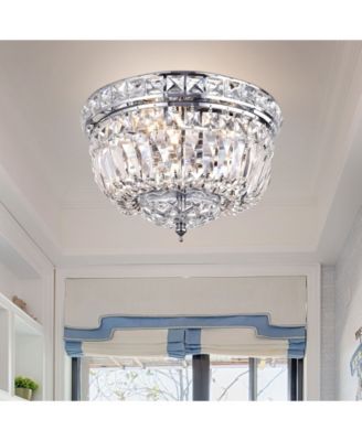 Landek 13" 3-Light Indoor Flush Mount Chandelier with Light Kit