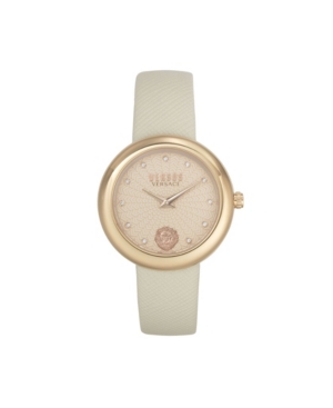 image of Versus by Versace Women-s Lea Beige Leather Strap Watch 35mm