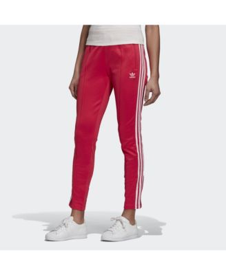 pink and white adidas tracksuit