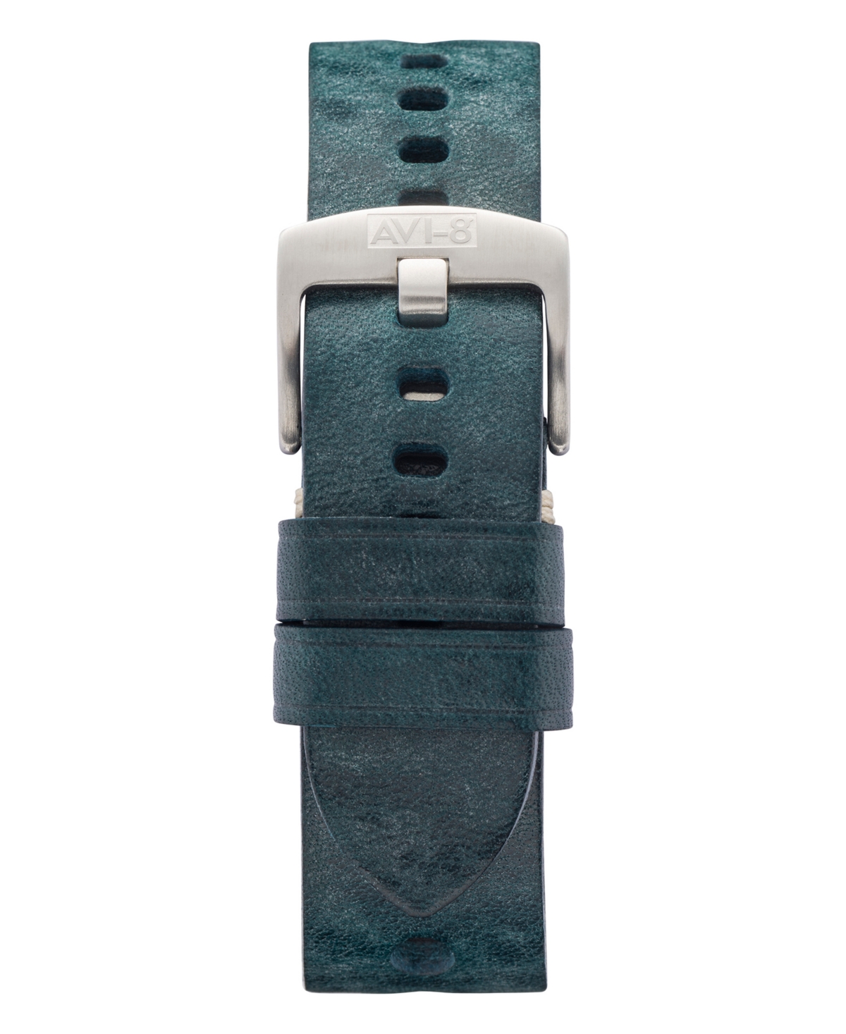 Men's Green Genuine Leather Strap Rally, 22mm - Green