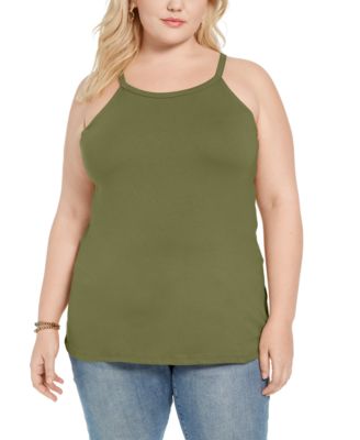 Trendy Plus Size Halter Tank Top