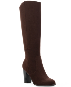 image of Style & Co Addyy Extra Wide-Calf Dress Boots, Created for Macy-s Women-s Shoes