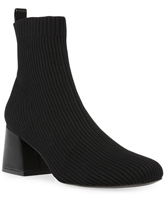 Steve Madden Women's Darma-K Block-Heel Sock Booties - Macy's