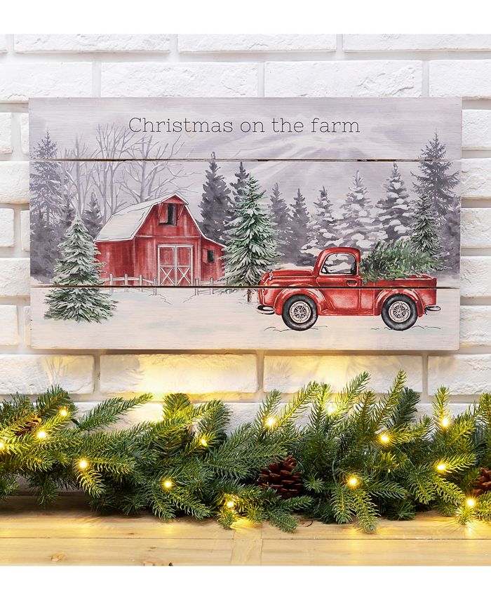 Glitzhome Wooden Farmhouse Wall Decor Macy's