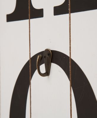 Wooden "Home" Floral Porch Sign, Set of 4