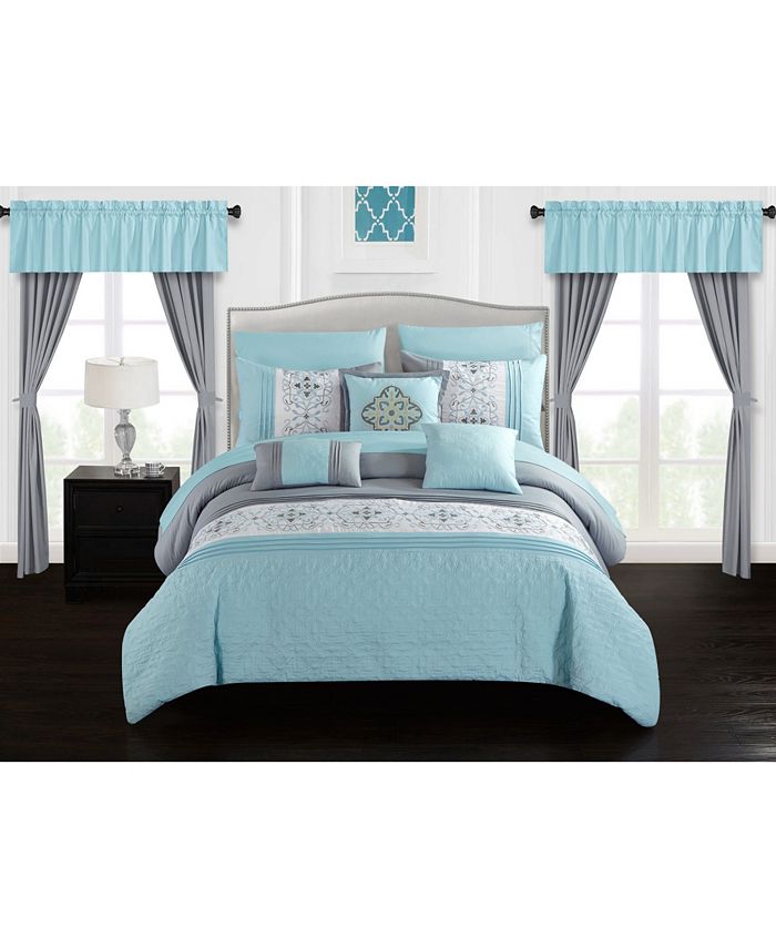 Chic Home - Emily 20-Pc. Bed In a Bag Comforter Sets